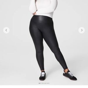 SPANX Black Leggings with Red Tag